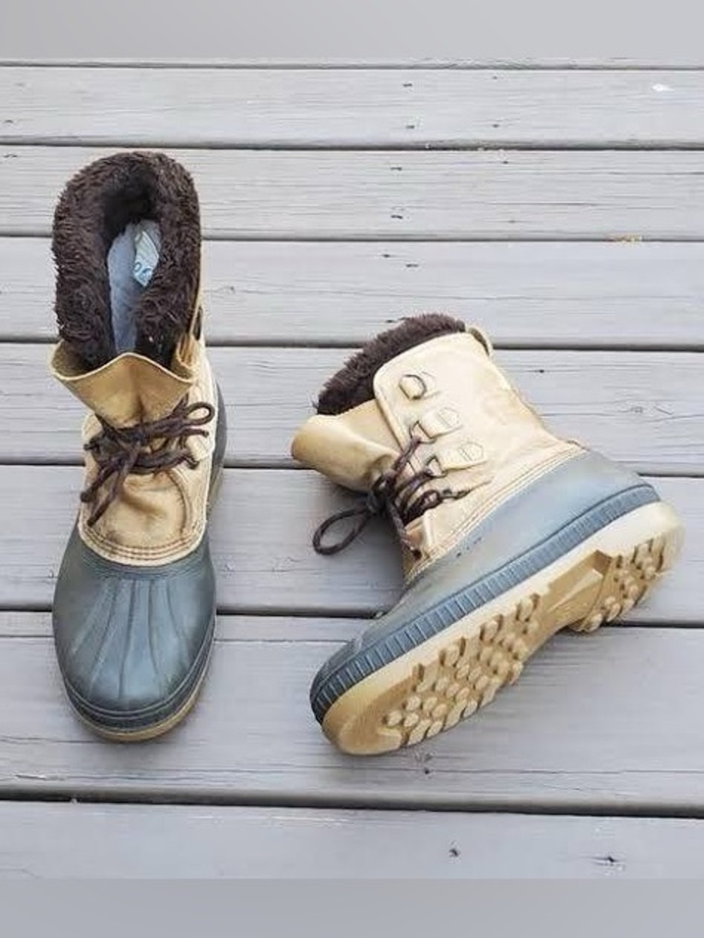 Sorel Badger Vintage 90s leather winter boots